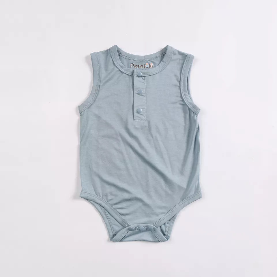 Celeste Sleeveless Organic Cotton Romper